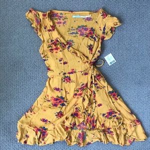 UO yellow flower mini dress :)